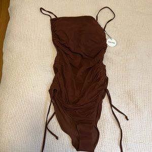 Brand new Andrea Iyamah 	
ADAN COCOA ONE PIECE SWIMSUIT